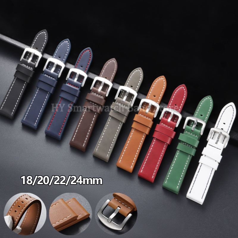 Smartwatch Army Watches For Men - Correa de reloj de cuero vintage