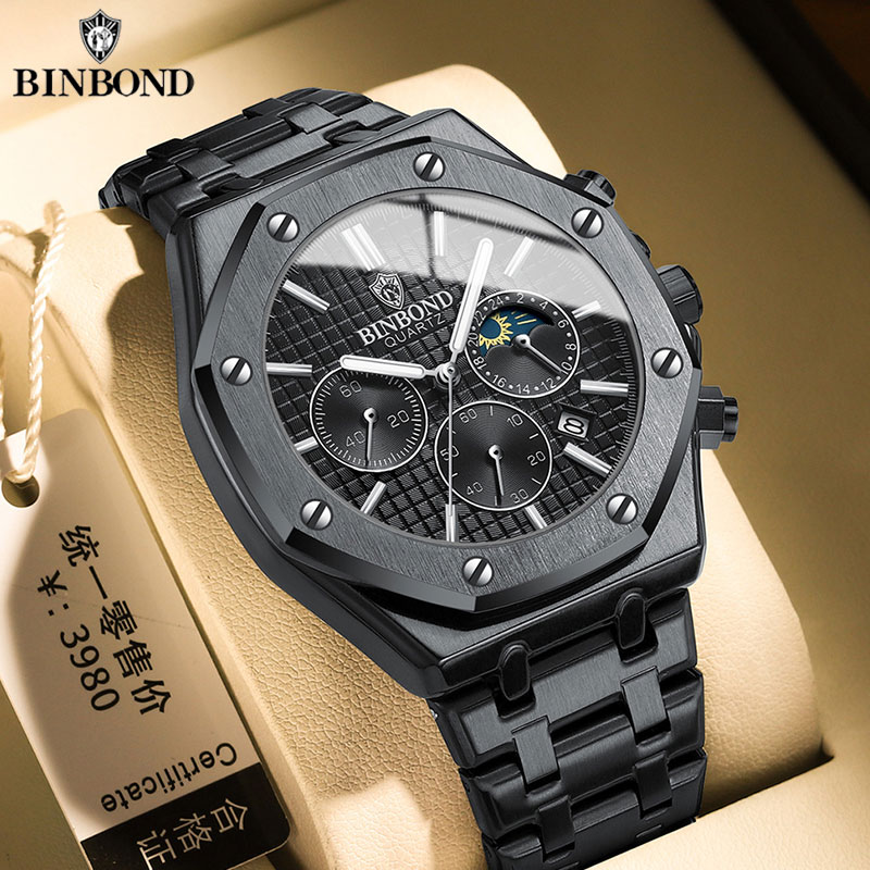 Rolex Watch Daytona - Reloj BINBOND de calidad para hombre,