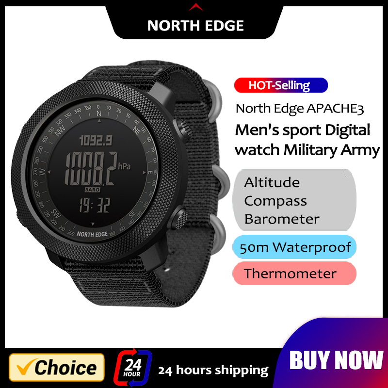 Smartwatch Army Watches For Men - Reloj inteligente NORTH EDGE para hombre,