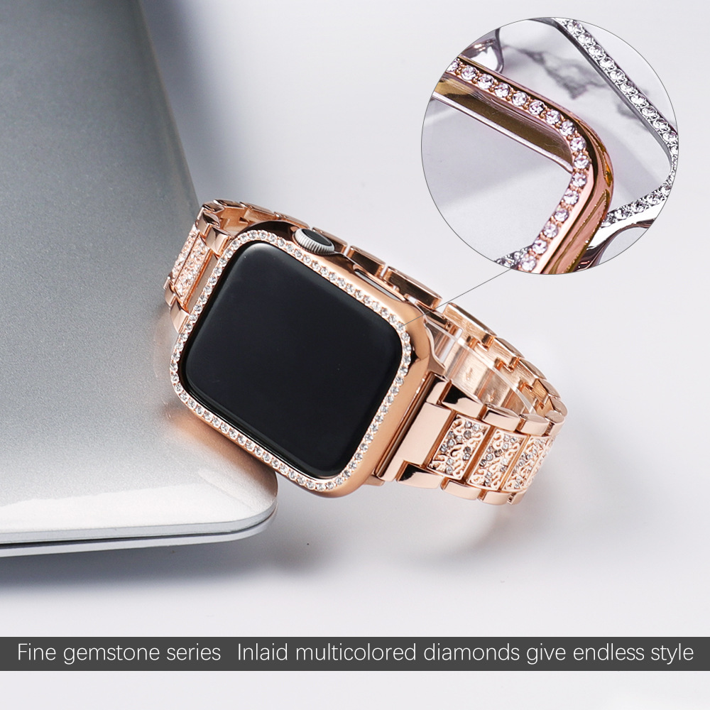 Funda + correa brillante para  - Smartwatch Luxury Watches For Women reseña y precio