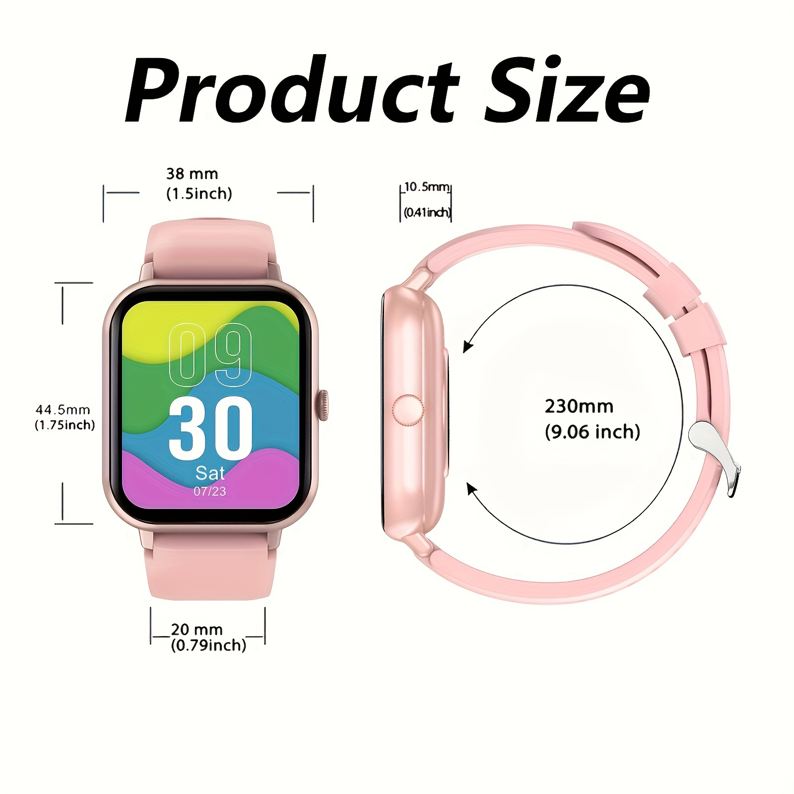 Reloj inteligente de 1,44 pulg - Smartwatch Iphone Watch For Men reseña y precio
