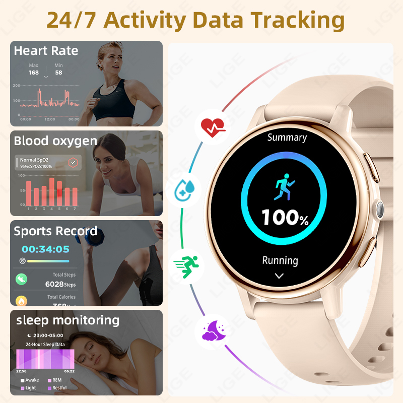 Reloj inteligente LIGE 2026 pa - Smartwatch Luxury Watches For Women reseña y precio
