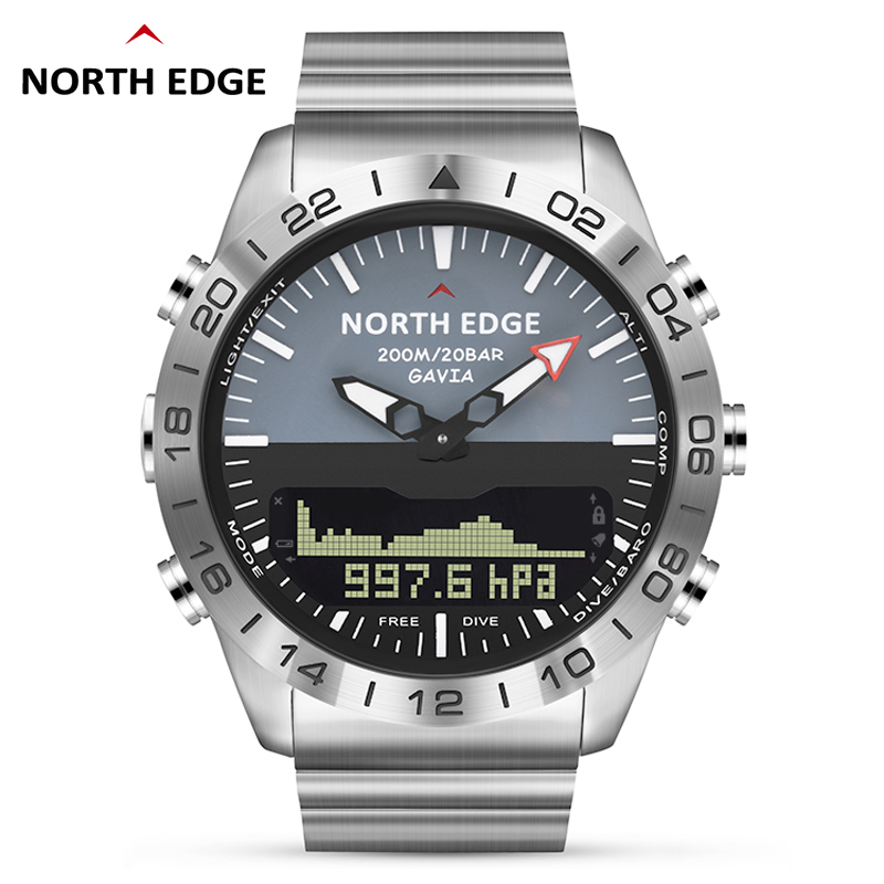 NORTH EDGE Reloj de buceo para - Smartwatch Army Watches For Men reseña y precio
