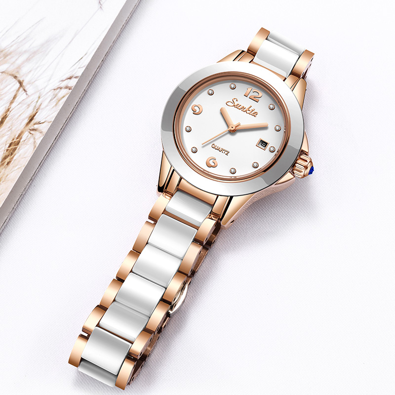 Reloj Sunkta de cuarzo informa - Ladies Fashion Watch reseña y precio