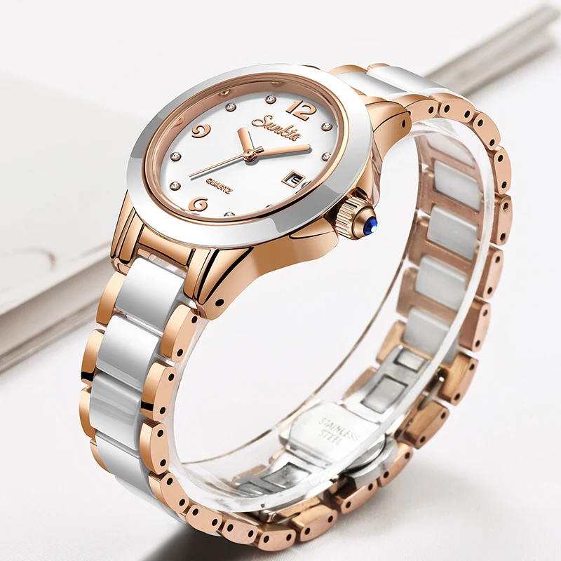 Reloj Sunkta de cuarzo informa - Ladies Fashion Watch reseña y precio