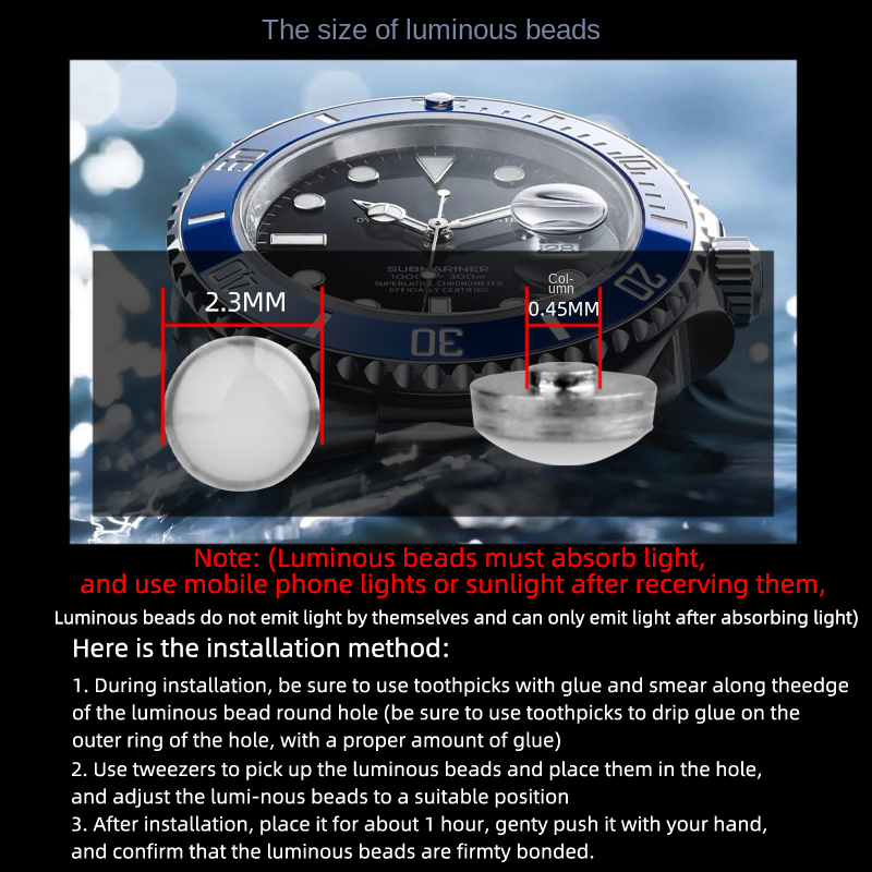 Pip luminoso de 2,3x0,45mm par - Rolex Watch Daytona reseña y precio
