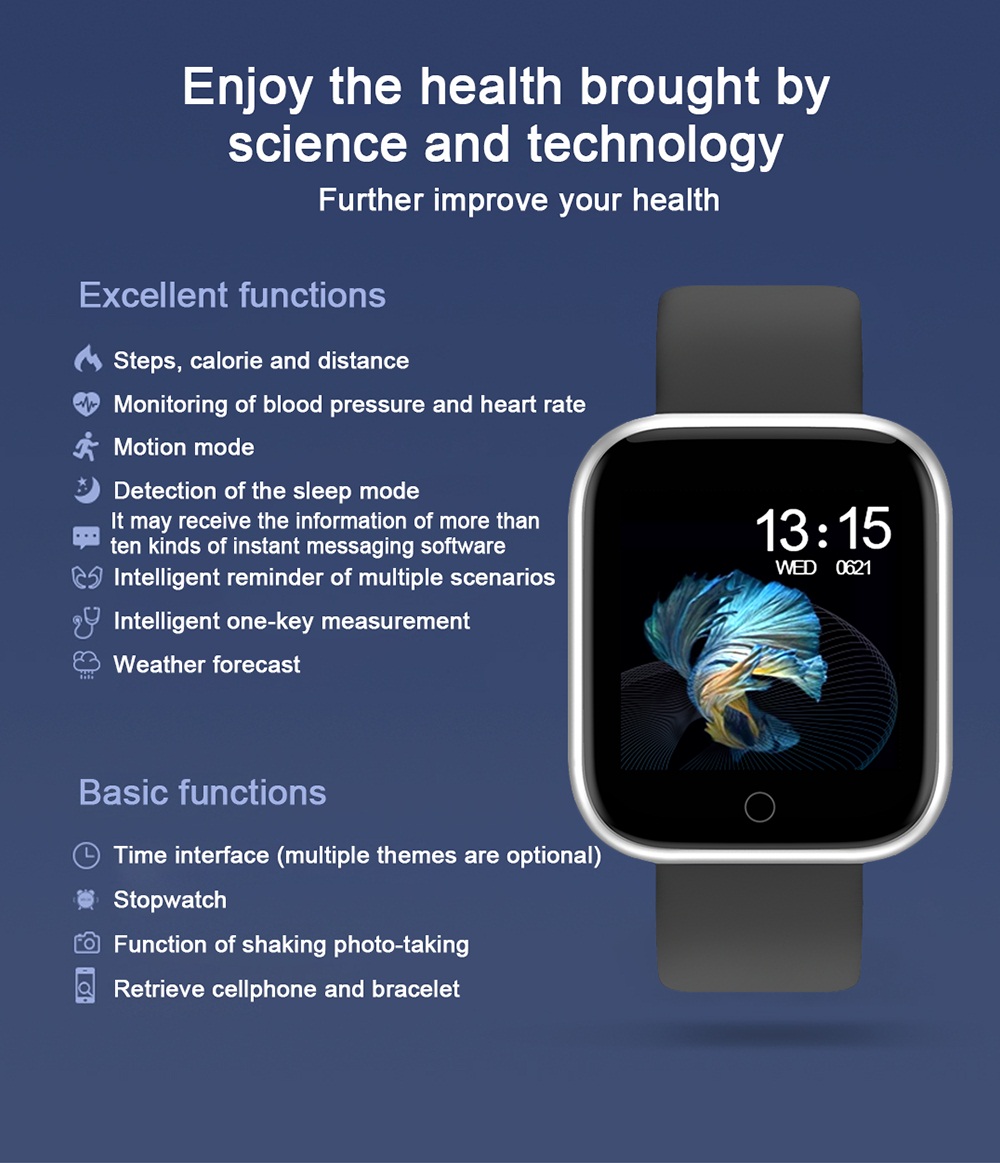 Reloj inteligente P70 P68 de m - Smartwatch Iphone Watch For Men reseña y precio