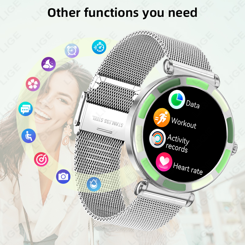 Relojes inteligentes LIGE de l - Smartwatch Luxury Watches For Women reseña y precio