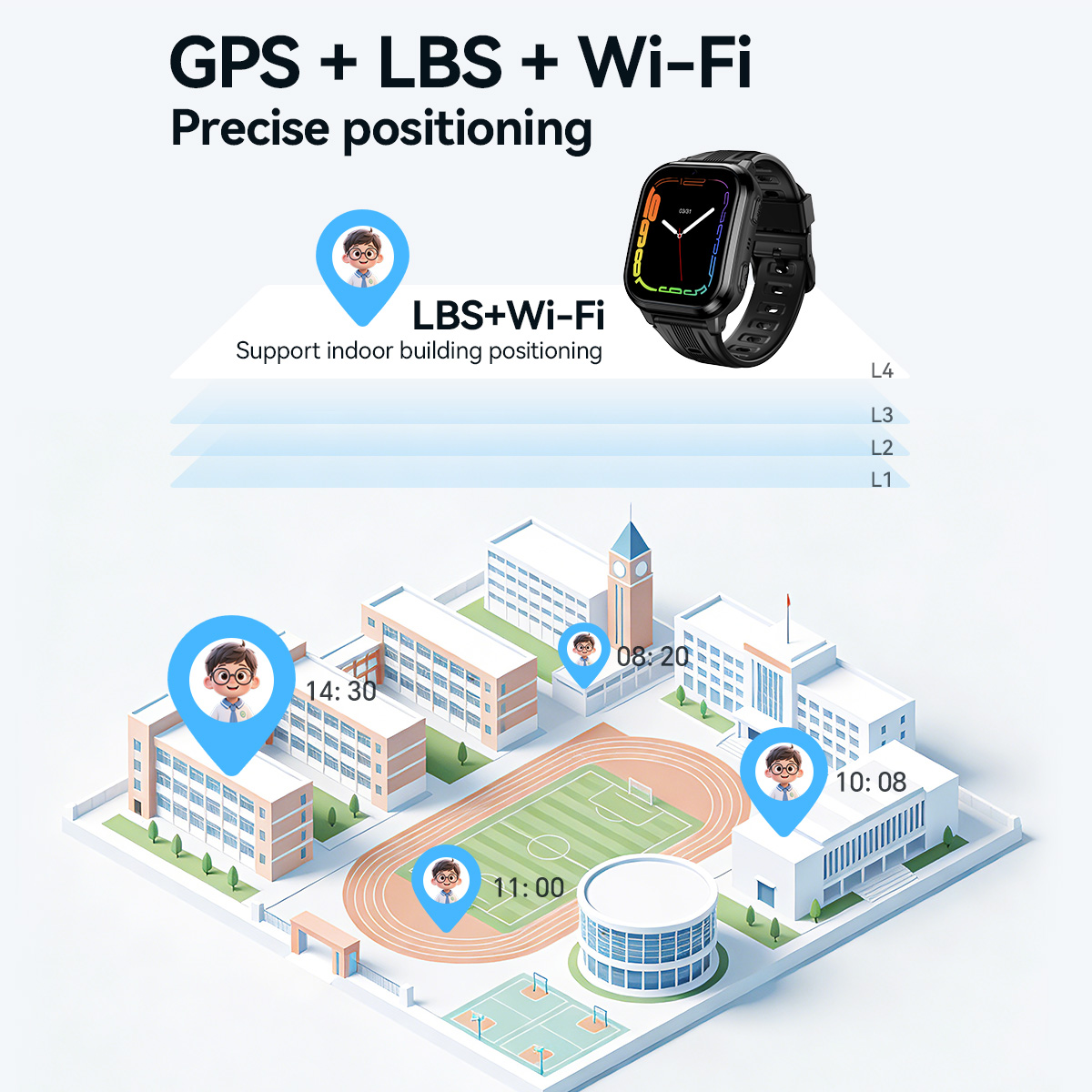 Reloj inteligente HOCO Y108 co - Smartwatch Watches Boys reseña y precio