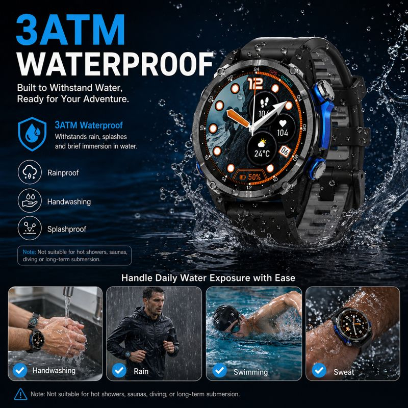Nuevo Reloj Inteligente 2026 c - Smartwatch Army Watches For Men reseña y precio