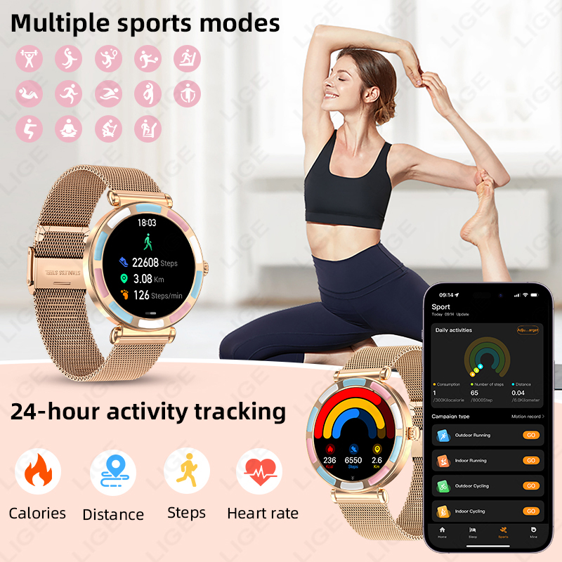 Reloj Inteligente de Lujo LIGE - Smartwatch Luxury Watches For Women reseña y precio